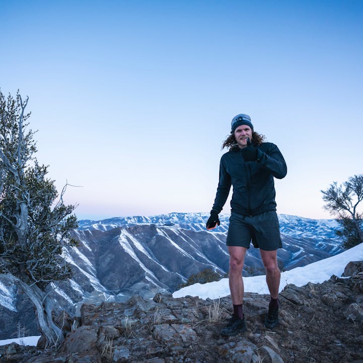 BD Athlete Joe Grant gives a thumbs up after a cold run. 