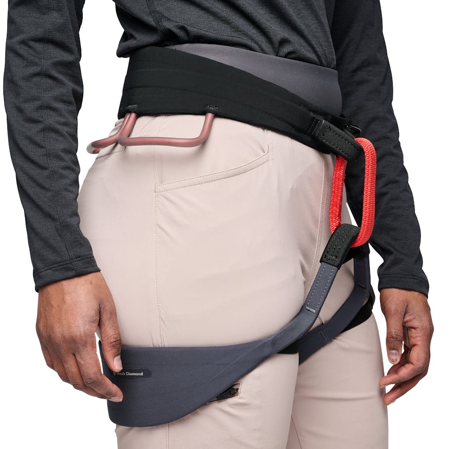 Front drop in pockets are harness compatible.
