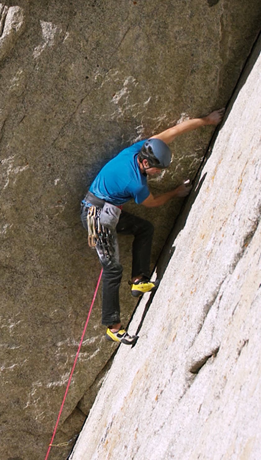 Brent Barghahn climbing 