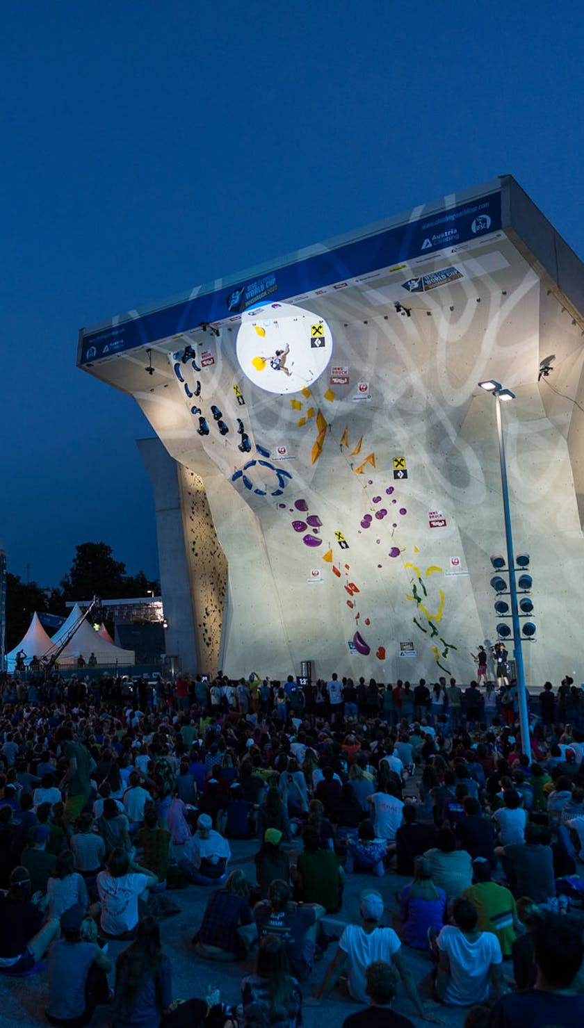 The crowd at the climbing world cup