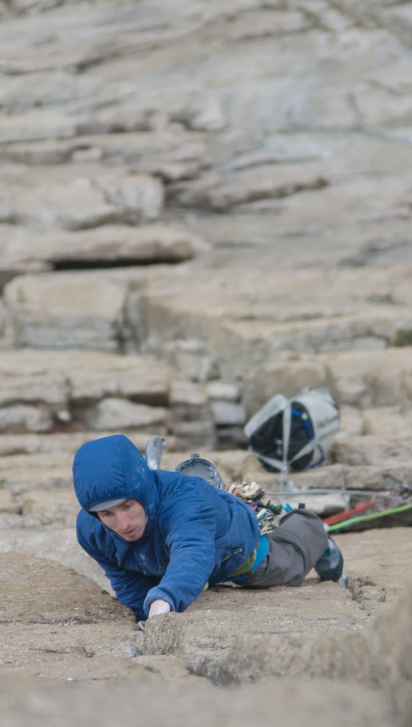 Carlo Traversi climbing