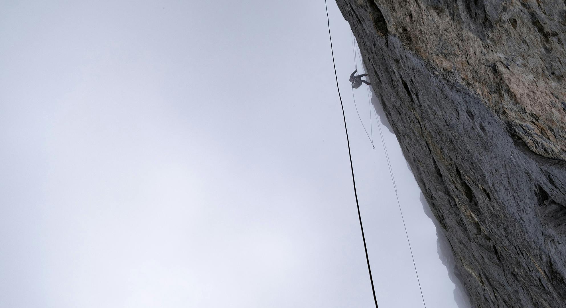 Black Diamond athlete Babsi Zangerl climbing the Eiger
