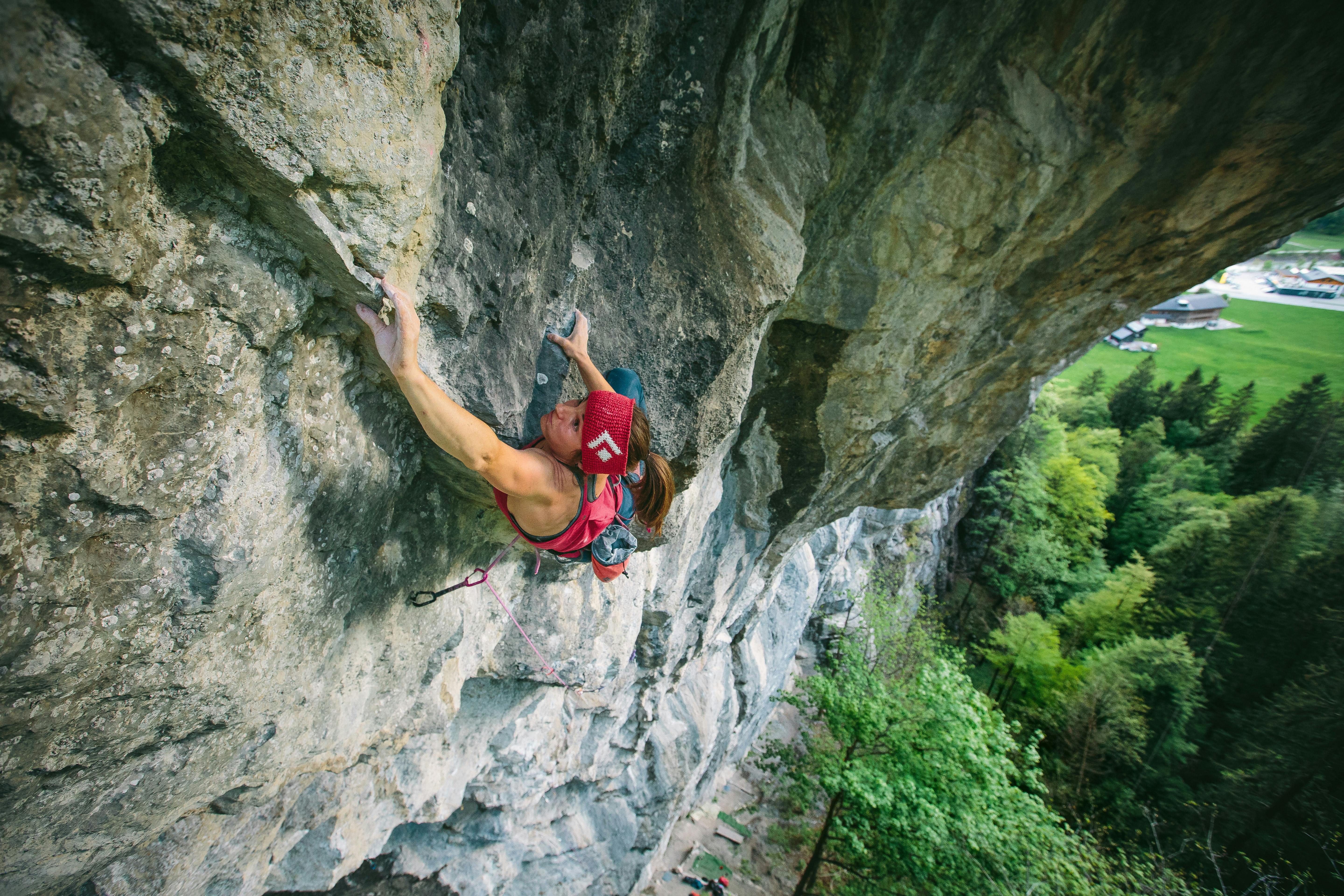 Babsi Zangerl sport climbing outdoors