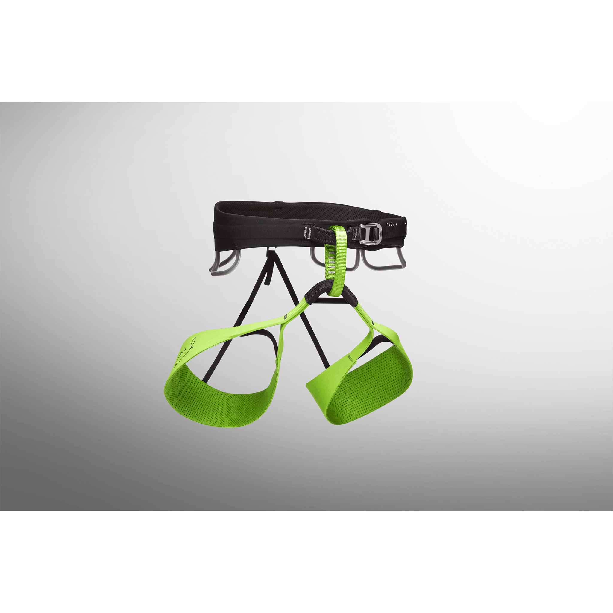 A studio glam of the Alex Honnold Edition Solution Harness.