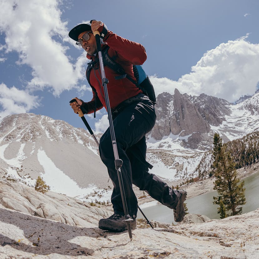 BD Ambassador Andrew King hiking in the Sierras