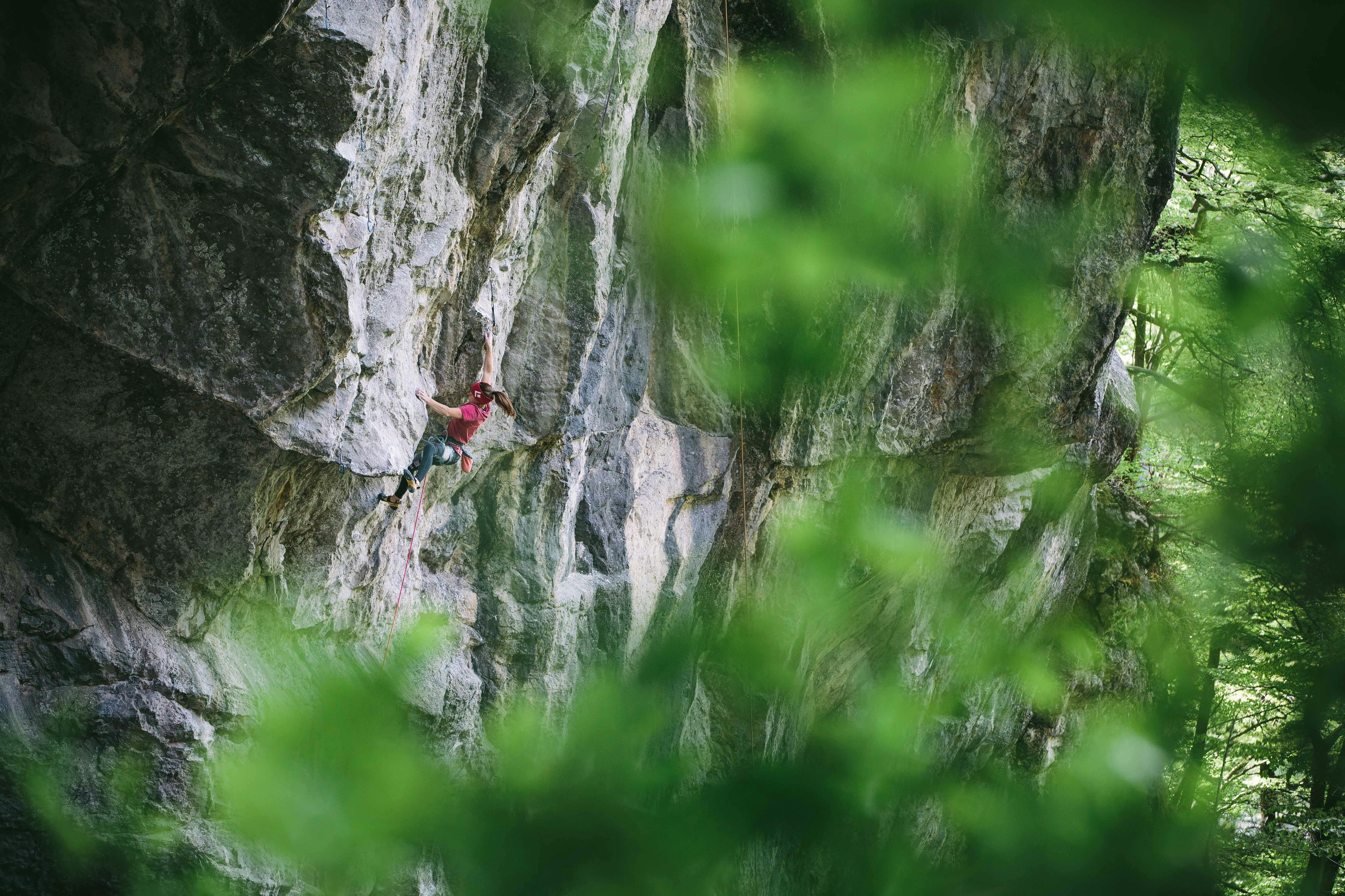 Babsi Zangerl sport climbing outdoors