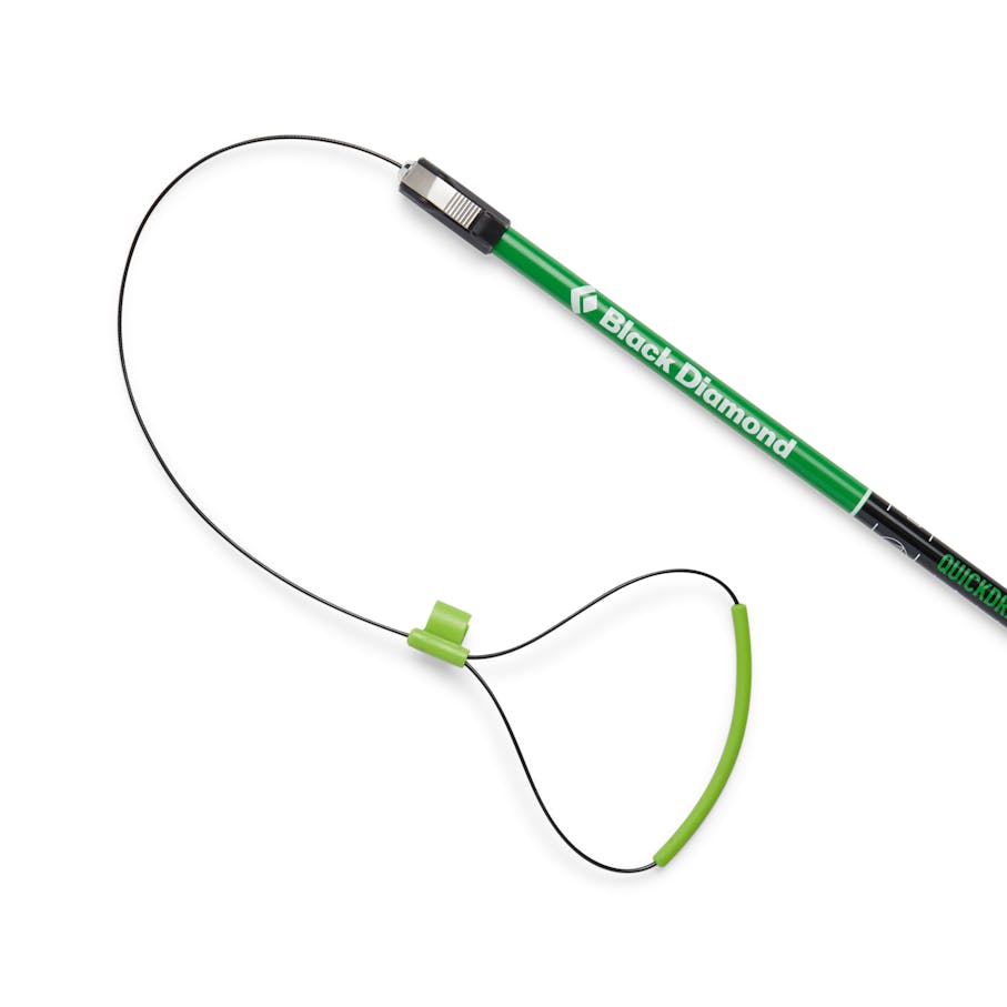 Quickdraw PRO 320 probe with stainless steel cord for durability.