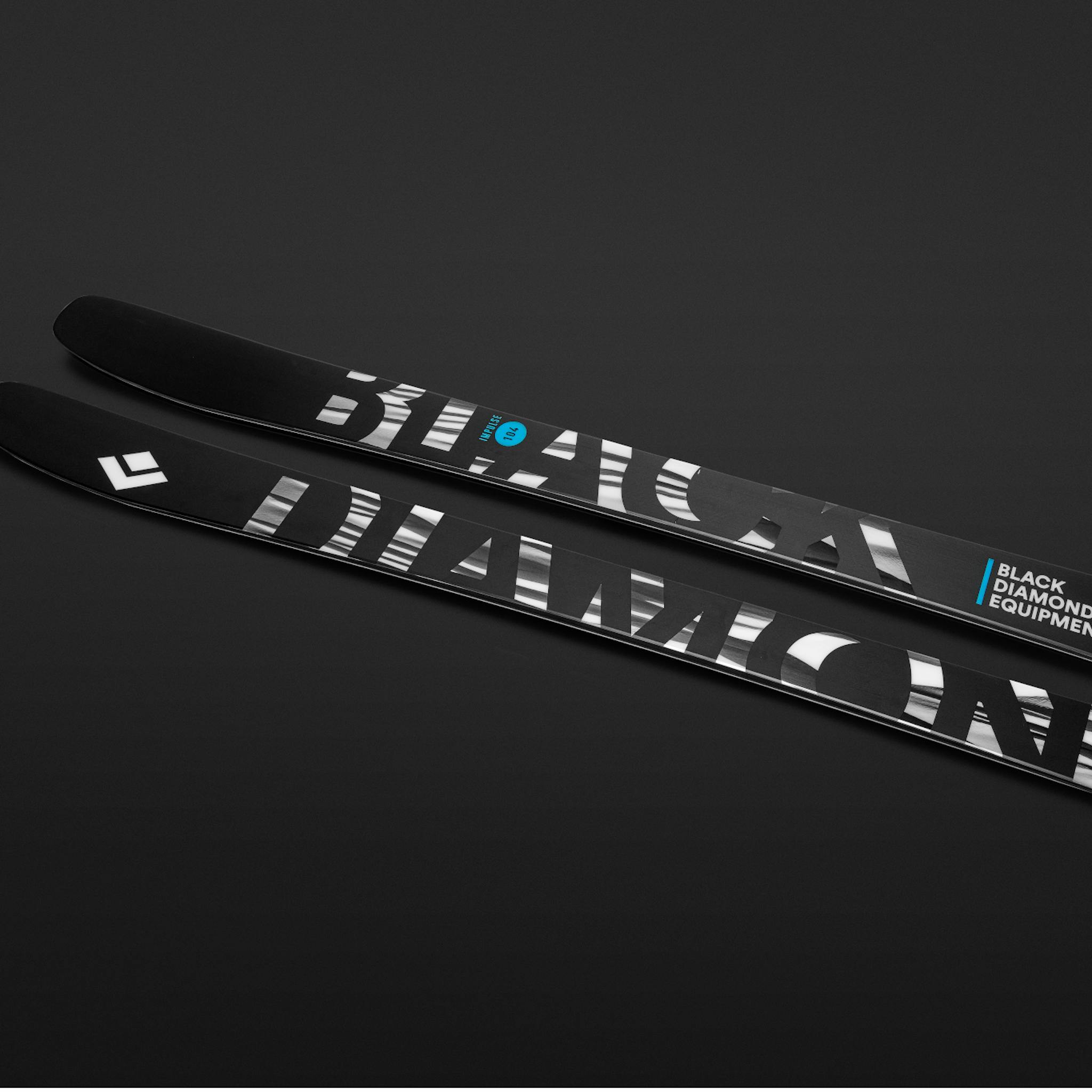 A glam of two Impulse 104 Skis.